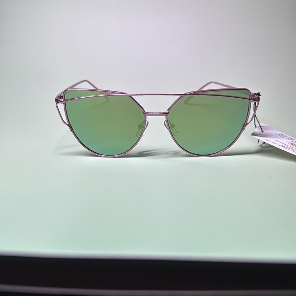 FURLUX Pink / Purple Metal Sunglasses NWT